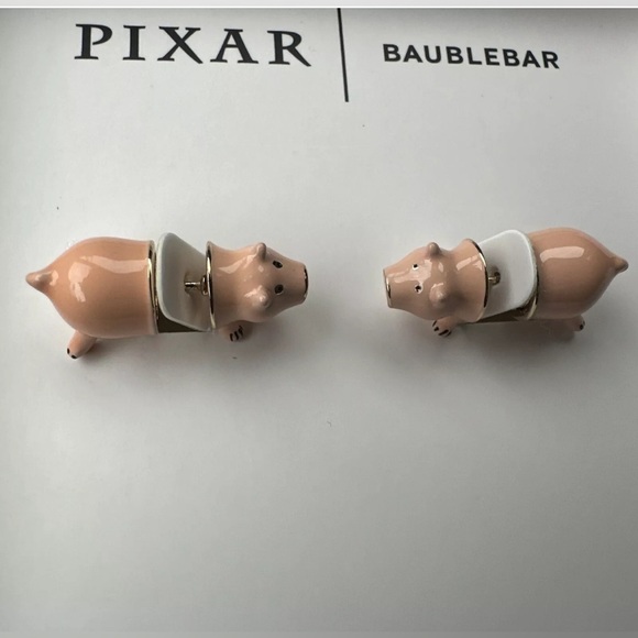 NWT ⚜️🐖⚜️ Baublebar x Disney Pixar Toy Story Hamm Pig Earrings - Picture 5 of 9